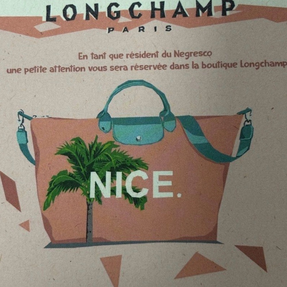 Longchamp Travel Tote Bag Rare Edition Nice France. perfect Carryon bag - Picture 11 of 11